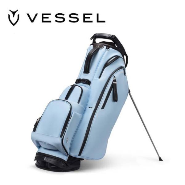数量限定】ベゼル PLAYER 5.0 Stand SKY シングルストラップ VESSEL VESSEL(ベゼル) PLAYER 5.0 PRO STAND SINGLE キャディバッグ
