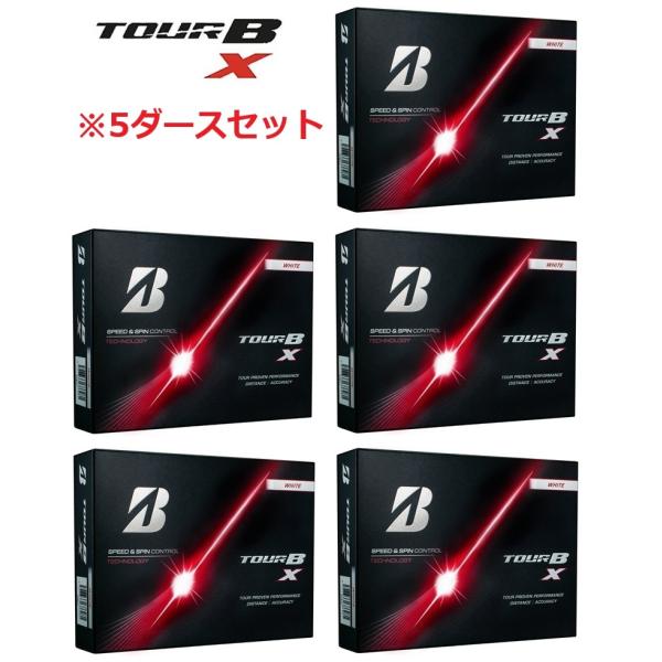 BRIDGESTONE GOLF ブリヂストン ホワイト/5ダース TOUR B X ツアーBX