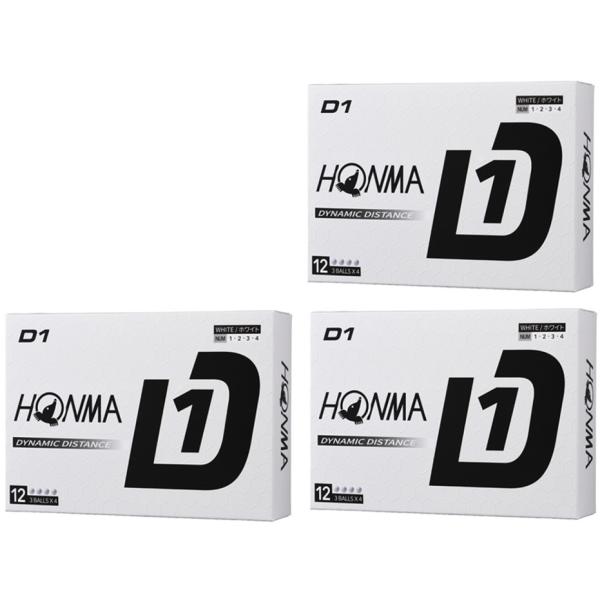 HONMA GOLF（本間ゴルフ） HONMA ボール 2024年モデル D1 3ダース