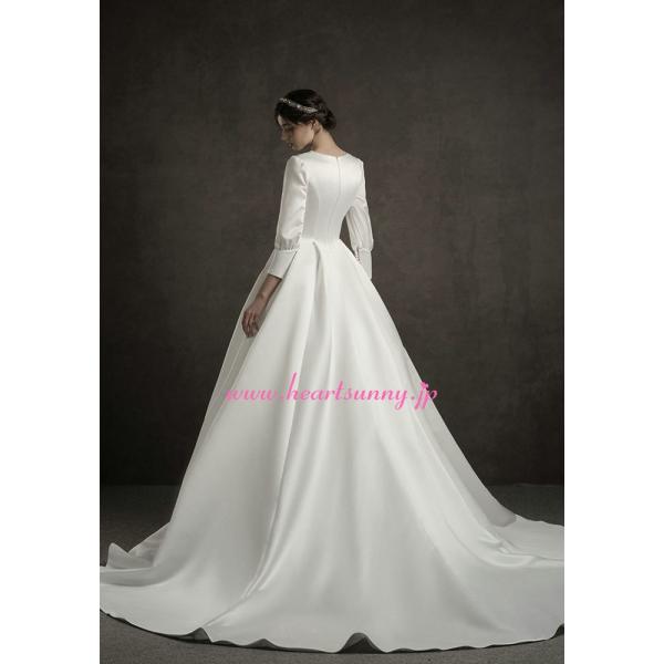 ウェディングドレス 長袖深vネック ロングトレーン 後ろ編み上げ ファスナーの2タイプ B301 Buyee Buyee Japanese Proxy Service Buy From Japan Bot Online