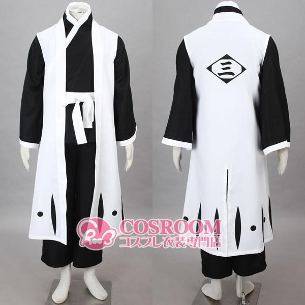 BLEACH(ブリーチ) 市丸 ギン コスプレ衣装 cosplay仮装 ウィッグ追加可能 イベント クリスマス ハロウィン ステージ 文化祭 学園祭