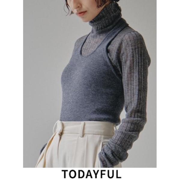 TODAYFUL【未使用に近い】Layered Turtleneck Knit TODAYFUL セール30%OFF! TODAYFUL/トゥデイフル Layered Turtleneck
