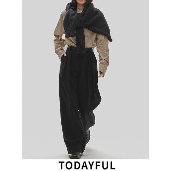 TODAYFUL /トゥデイフル Bonding Wide Trousers☆ 25秋冬 12420710