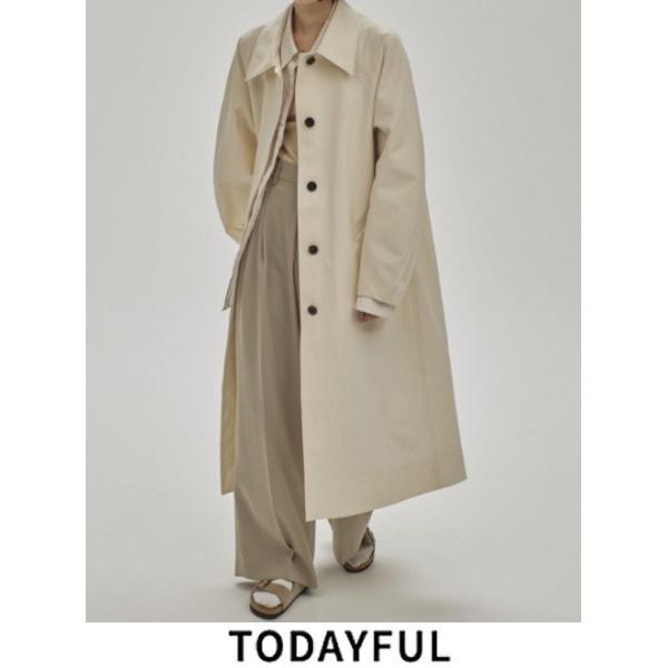 todayful ステンカラースプリングコート セージ38