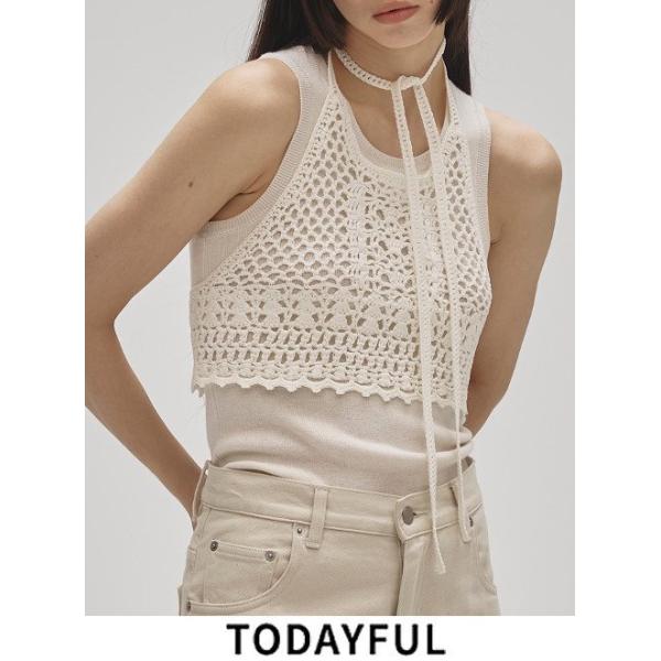 todayful トゥデイフル Wool Slit Bustier TODAYFUL トゥデイフル Crochet Knit Bustier☆ 25秋冬予約