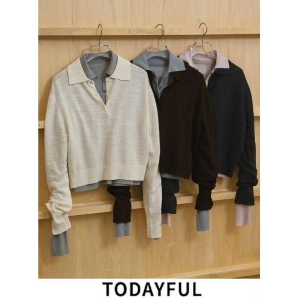 TODAYFUL (10%OFF~5/18) / トゥデイフル Layered Polo Knit☆ 26春夏