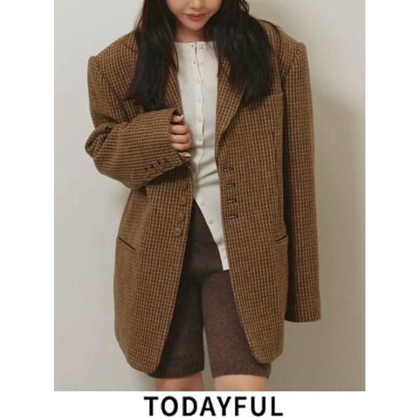 TODAYFUL トゥデイフル Wool100% Check Jacket☆ 26秋冬予約 12620101