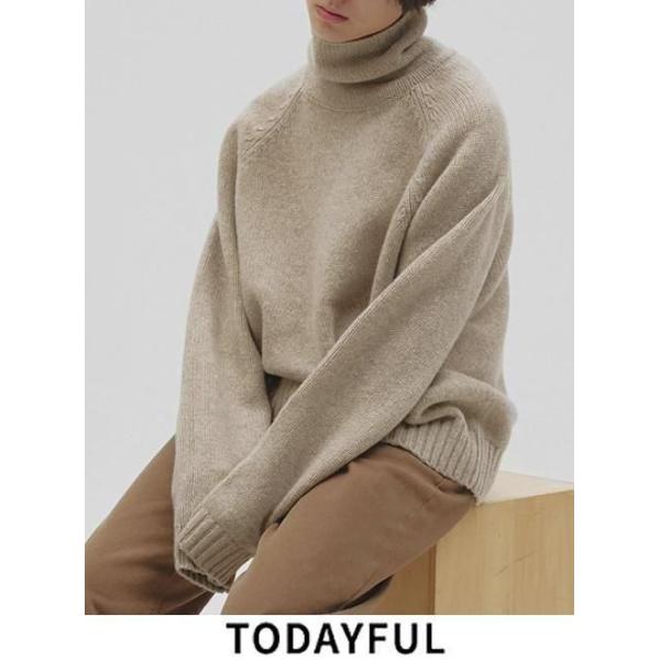 TODAYFUL / トゥデイフル Wool 100% Turtle Knit☆ 26秋冬.予約