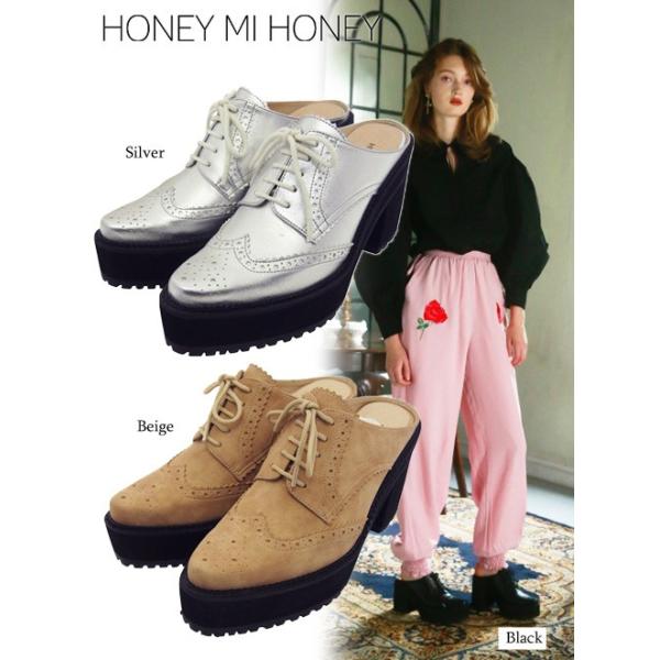 HONEY MI HONEY（ハニーミーハニー） wingchip slippers 17秋冬 17A-AC