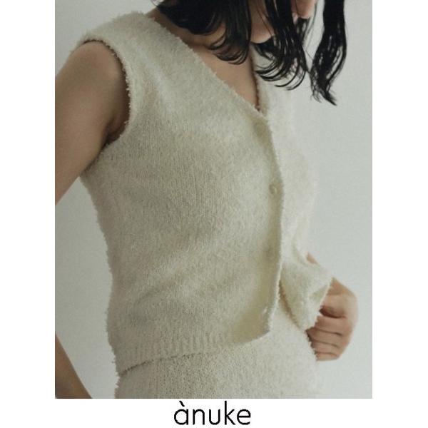 ＊COMORU＊【新品】anuke Curlyarn Knit Vest anuke ANUKE(アンヌーク）Knotyarn Knit Vest 即日発送