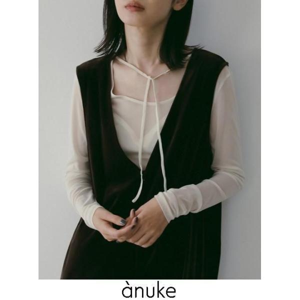 anuke（アンヌーク） 2way Sheer Tops 26春夏予約 62520609 入荷予定