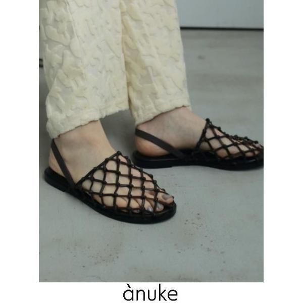 anuke Braid Flat Shoes ブラック36 ànuke online store（アンヌーク） / Braid Flat ShoesBraid