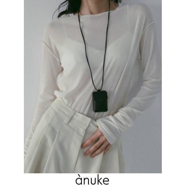 anuke（アンヌーク） Sheer Long T-Shirts 26春夏 62610624 : Hearty
