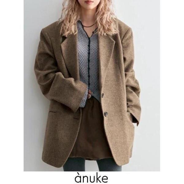 anuke（アンヌーク） Herringbone Wool Jacket☆ 26秋冬予約 62620104