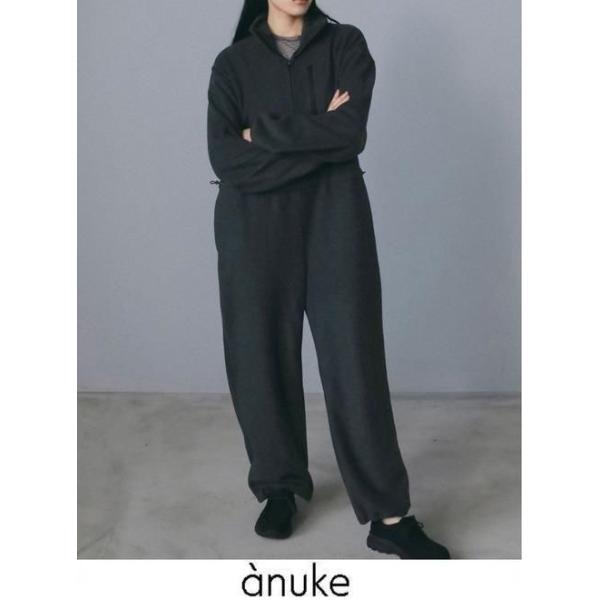 anuke（アンヌーク） フリースハーフジップコンビネゾン Fleece