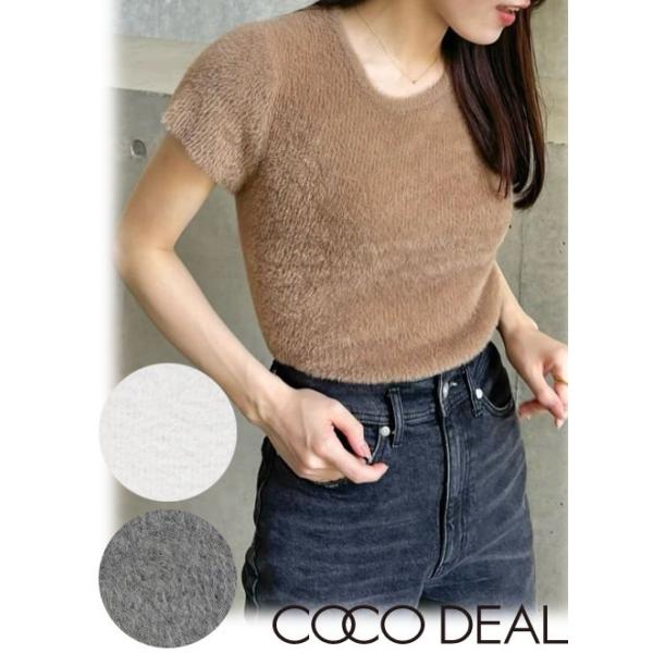 ココディール (セール40%OFF) COCODEAL / ショートフェザー半袖