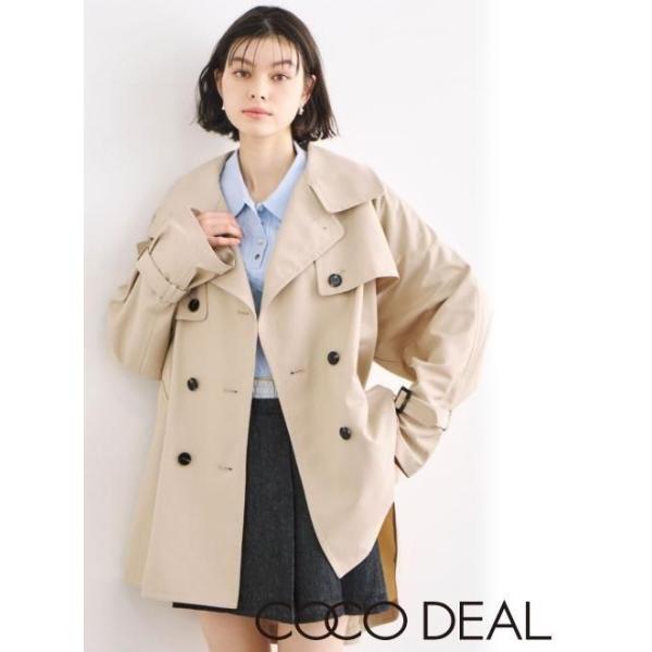 ココディール COCODEAL シャツテールミディ丈トレンチコート 25