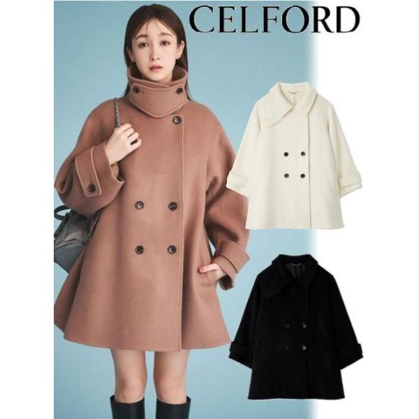 CELFORD / セルフォード Aラインウールミドルコート 25秋冬予約