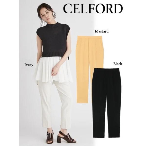 CELFORD / セルフォード タックテーパードパンツ 21春夏