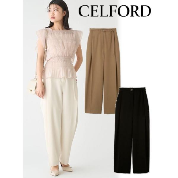セルフォード　CELFORD ジャガードタックパンツ CELFORD（セルフォード）の「ジャガードワイドパンツ（その他