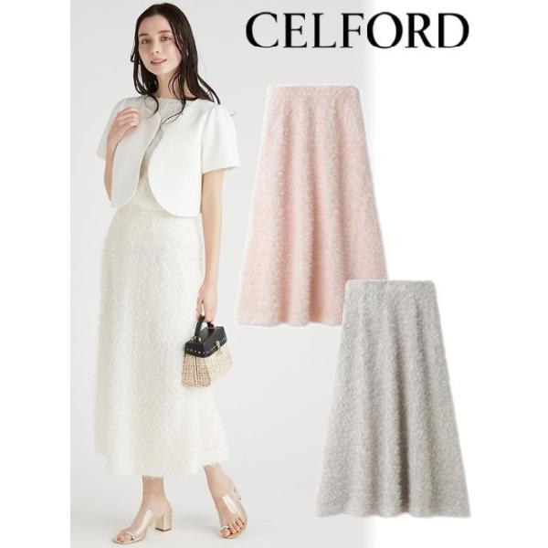 セルフォード　フラッフィーフレアスカート　ピンク　36 hearty-select_cwfs242018