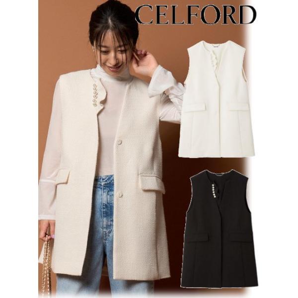 CELFORD (12%OFF+300円OFF) / セルフォード フリルパールネック CELFORD (12%OFF+300円OFF) / セルフォード フリルパールネック