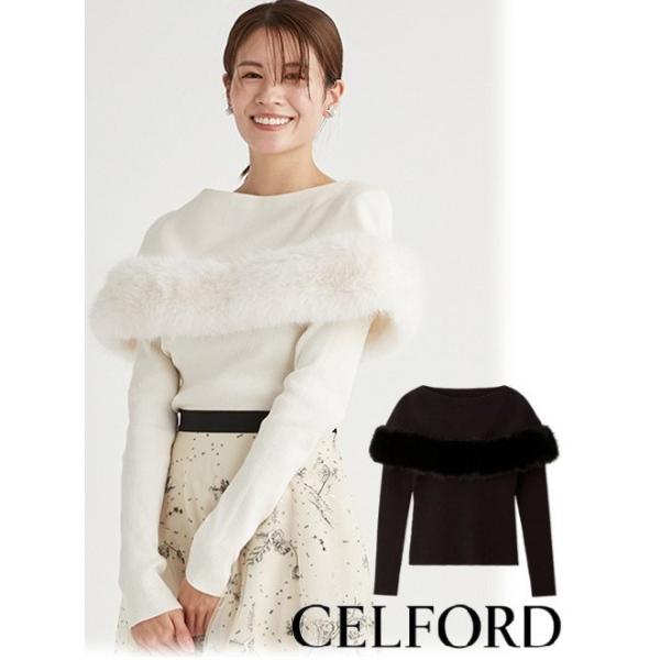 CELFORD｜ファーケープロングスリーブニット | Rakuten Fashion