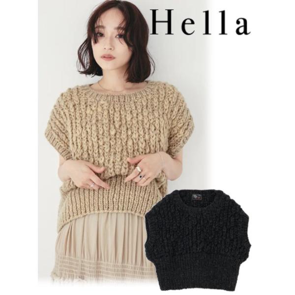 ETRE TOKYO（エトレトウキョウ） Hella / ヘラ SLAB KNIT COCOON VEST