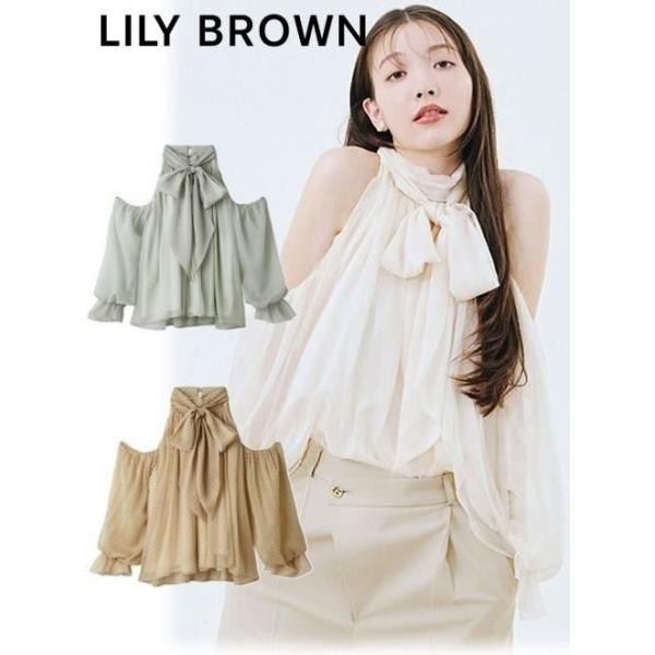 Lilybrownリボン付きボウタイブラウス 楽天市場】【即日出荷】(12%OFF) Lily Brown リリーブラウン