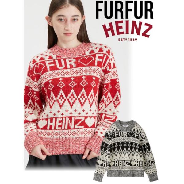 FURFUR（ファーファー） (セール30%OFF) HEINZジャガードニットプル