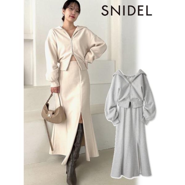 【専用】snidel セットアップ セール】カーデニットセットアップ（ワンピース）｜SNIDEL