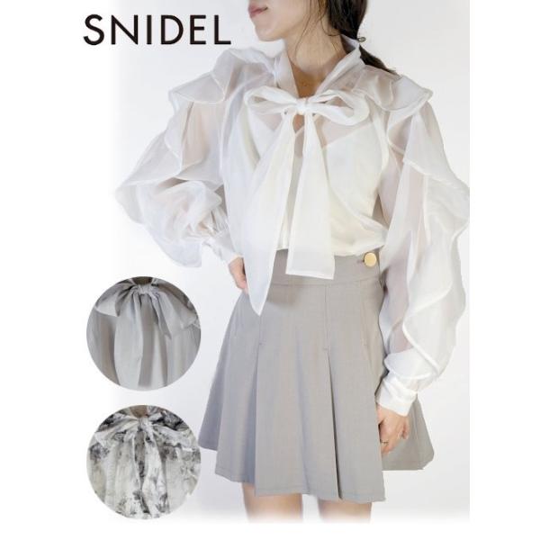SNIDEL フリルカットブラウス SWCT244014 ライム Amazon | [スナイデル] フリルカットブラウス(元オパール) SWCT244014