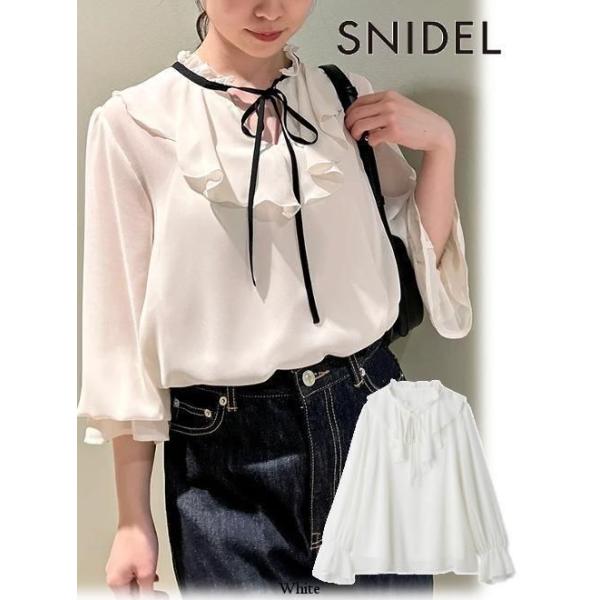 SNIDEL snidel / スナイデル シフォンボウタイブラウス 25春夏