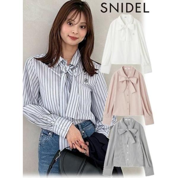 SNIDEL（スナイデル） (10%OFF&300円OFF) ボウタイシャツ 25秋冬