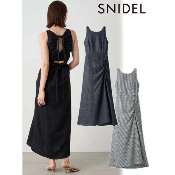 【美品】SNIDEL スナイデルドロストバッグオープンワンピース Amazon.co.jp: ドロストバッグオープンワンピ : ファッション