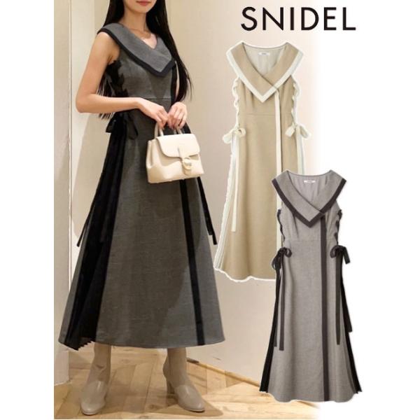 【早い者勝ち】SNIDEL スナイデル サイドプリーツツイードワンピース SNIDEL (セール50%OFF) snidel / スナイデル サイドプリーツ
