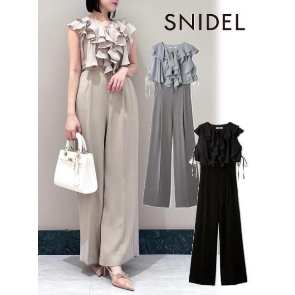 snidel ラッフルボレロコンビネゾン SNIDEL オールインワン ラッフルボレロコンビネゾン レディース