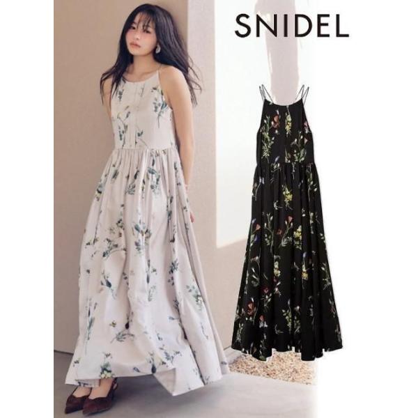 SNIDEL（スナイデル） (期間限定10%OFF&300円OFF) ボタニカルパターン