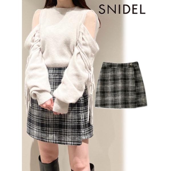 SNIDEL（スナイデル） ツイードキュロットパンツ 23秋冬. SWFP235125