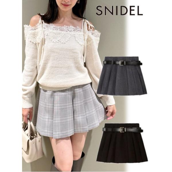 SNIDEL（スナイデル） (セール40%OFF) ベルト付きスカショーパン 24