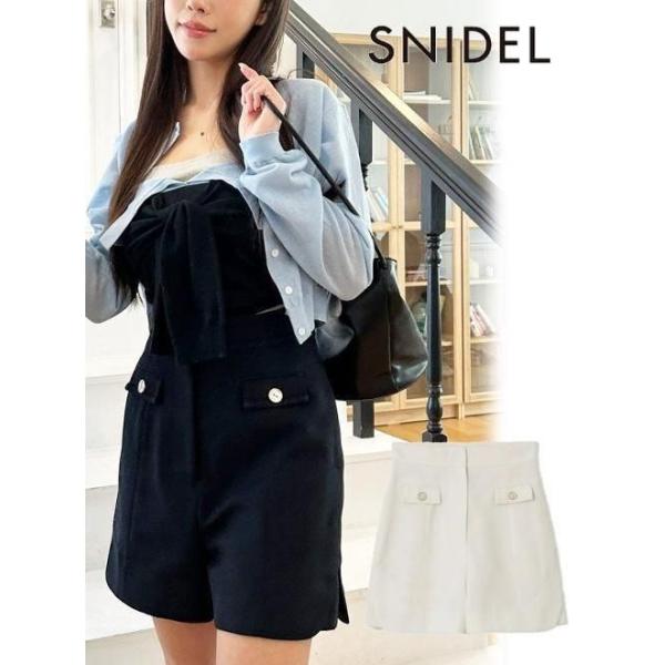 【本日限定】SNIDEL サマーツイードショートパンツ NVY SNIDEL パンツ サマーツイードショートパンツ レディース