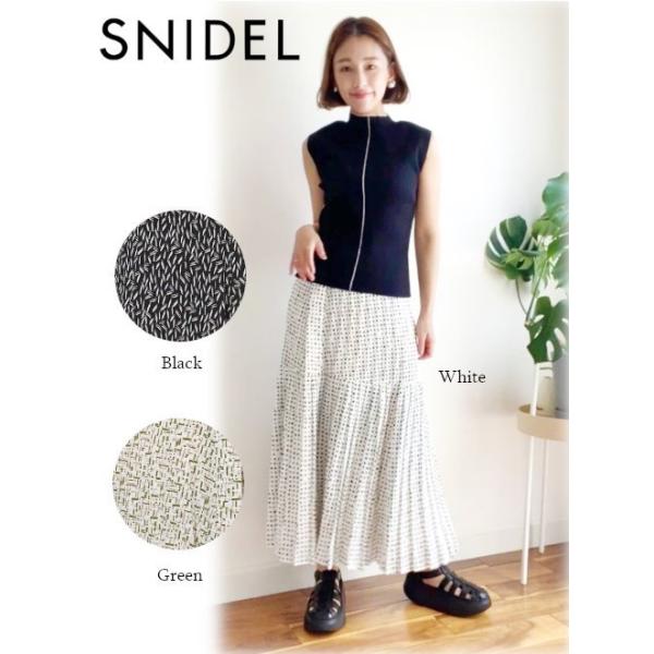 SNIDEL Snidel / スナイデル プリントプリーツスカート 22春夏 SNIDEL Snidel / スナイデル プリントプリーツスカート 22春夏