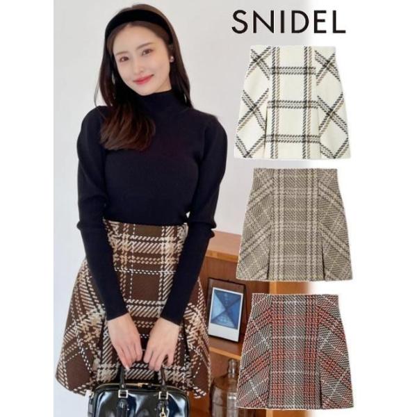 SNIDEL snidel / スナイデル Susロービングチェックミニスカート