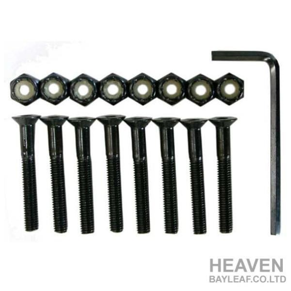 HEAVEN ビスセット38ミリ 六角レンチ付 1台分(8本セット)