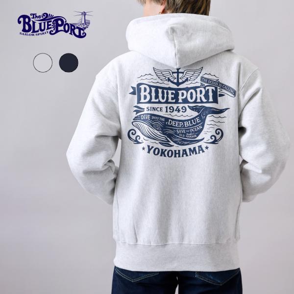BLUE PORT ジップアップパーカー パーカー メンズ ヘビーウェイト 長袖