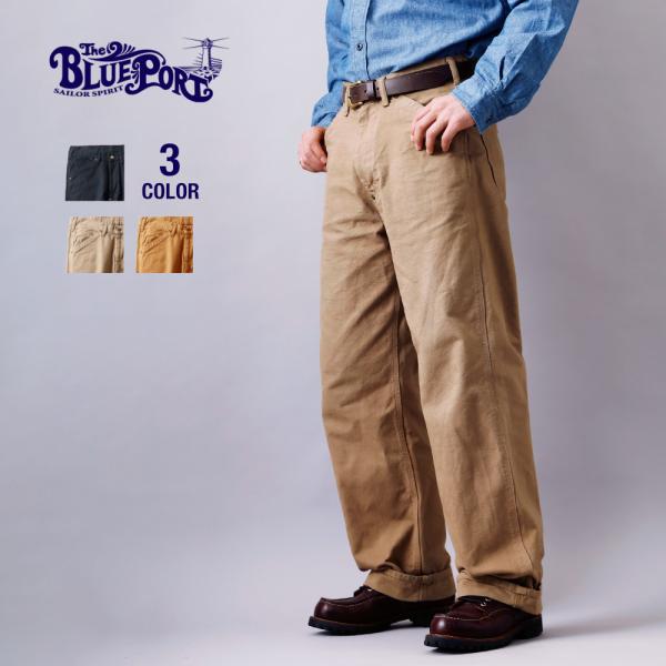BLUE PORT ワイドダックパンツ メンズ ワークパンツ パンツ ボトムス