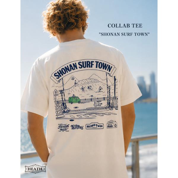 BLUE PORT Tシャツ メンズ 半袖 厚手 ハーレー アメカジ HEATH × RETRO