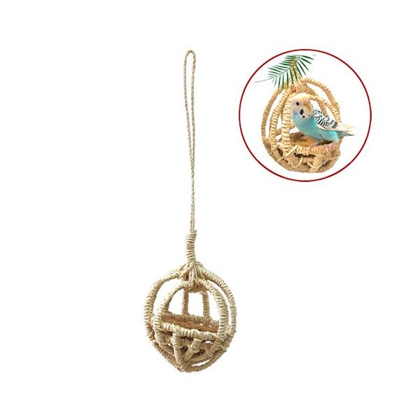 小鳥用メーカー：カワイサイズ：直径140mm×140mm■材質ヤシの実、竹、ココナッツ繊維(熱殺菌処理済)