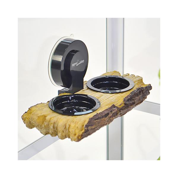 トカゲ・カメ等の爬虫類、カエル等の両生類、フクロモモンガ等の小動物用メーカー：サンコー（SANKO）サイズ：約幅190x奥行85x高さ91mm付属品：食器2個、強力吸着ジョイント1個■材質　レジン、ABS、PC、PVC