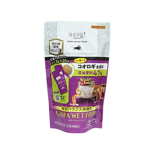 ヒョウモントカゲモドキなどの昆虫食爬虫類用メーカー：マルカン内容量：3g×20本■原材料コオロギ、鶏ささみ、ミルワーム、フィッシュミール、コーンスターチ、植物性油脂、乳酸菌、ゼラチン、増粘安定剤(増粘多糖類)、リン酸カルシウム、炭酸カルシウ...